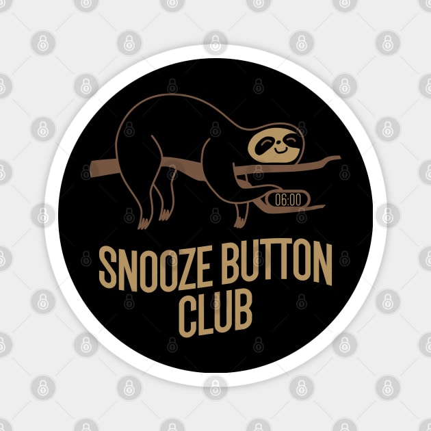 Snooze Button Club Magnet by Sachpica